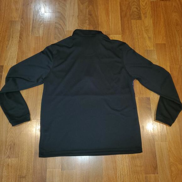 Pebble Beach Dry-Luxe Black Gray Quarter Zip Pullover Size M NWT - Picture 4 of 5